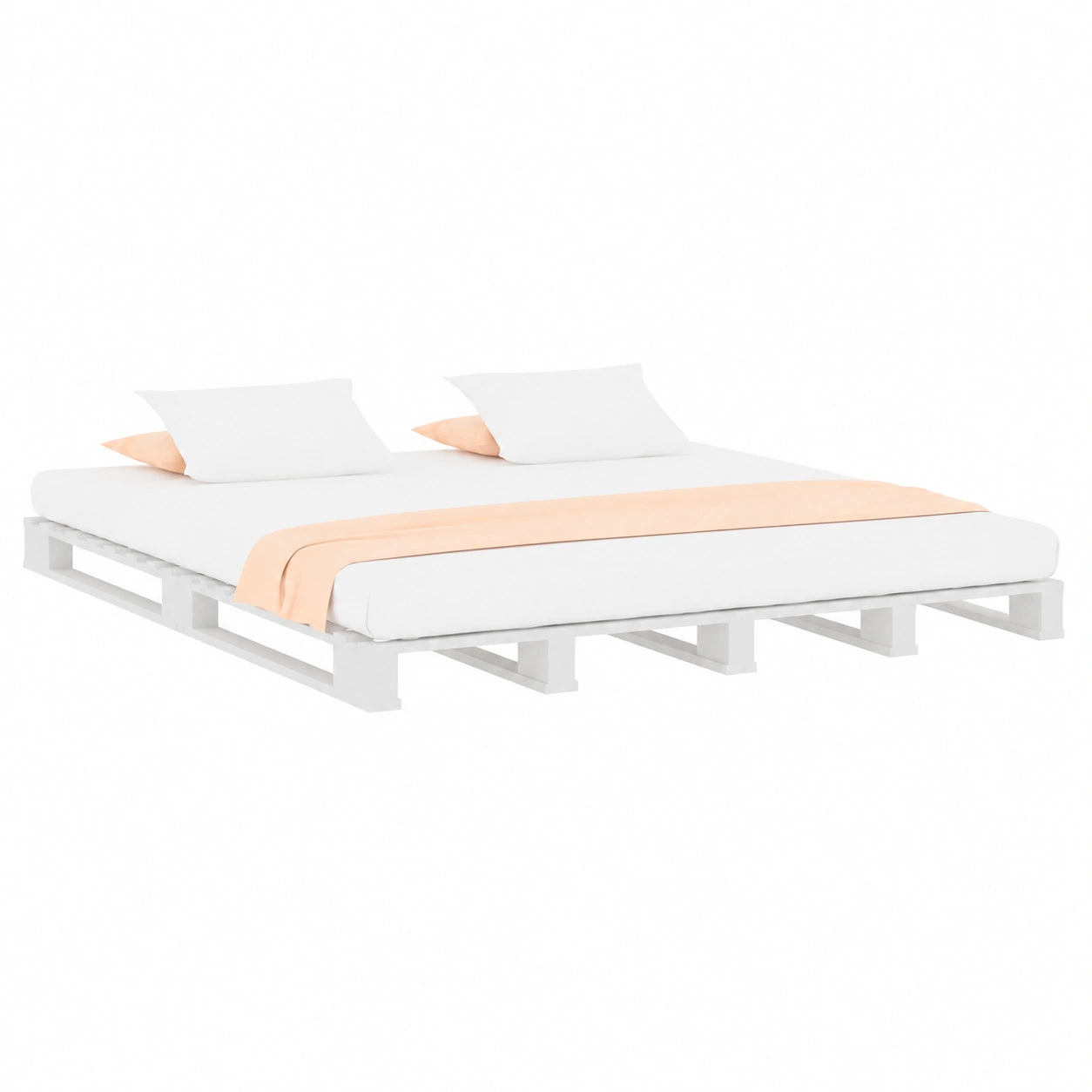Bett – 180 × 200 cm, mit Lattenrost, aus Massivholz, für Schlafzimmer