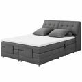 Boxspringbett – 180 × 200 cm, Grau