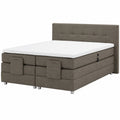 Boxspringbett – 180 × 200 cm, elektrisch, Grau