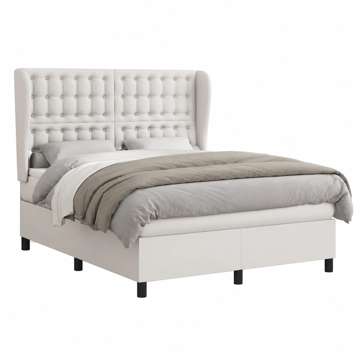 Boxspringbett – 140 × 200 cm, mit Bettkasten
