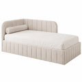 Bett – 120 × 200 cm, Beige
