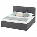 Polsterbett – moderner Stil, gepolstert, aus Holzwerkstoff, Anthrazit
